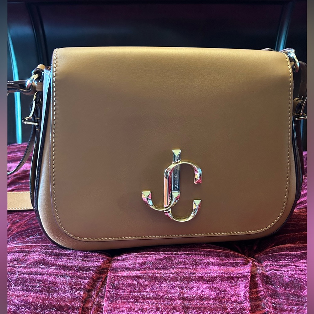 Jimmy Choo Brown Leather Varenne Shoulder Bag